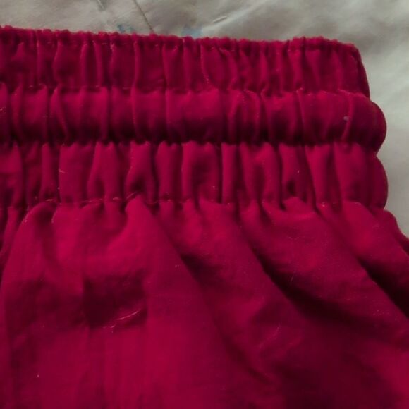 Limited‎ Vintage Y2k Women's Red USA Nylon Elastic Waist Shorts Size XS - Picture 5 of 5